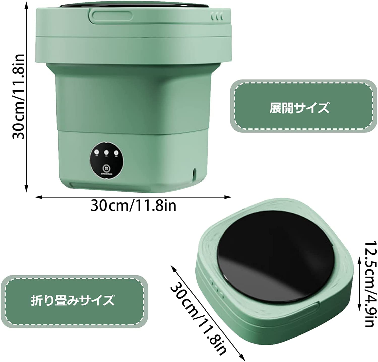 Amazon.co.jp: Mrzneaoch 折りたたみ洗濯機 6.5L容量 小型洗濯機 脱水